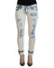 Authentic ACHT Skinny Jeans with Tattered Denim Finish W26 US Women