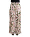 Brand New Dolce &amp; Gabbana Wide Leg Pants with Lilies Print 40 IT Women