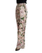Brand New Dolce &amp; Gabbana Wide Leg Pants with Lilies Print 44 IT Women