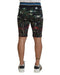 Black Volcano Print Knee Length Shorts by Dolce &amp; Gabbana 44 IT Men