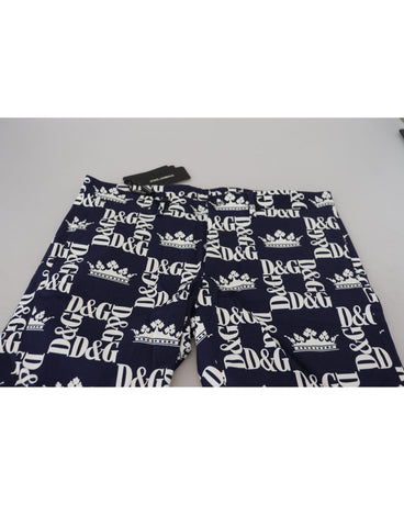 Casual Chinos Shorts with Logo Crown Print 44 IT Men