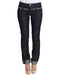 Authentic ACHT Straight Fit Dark Blue Jeans with Logo Details W26 US Women