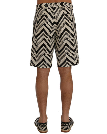 Dolce & Gabbana Casual Striped Shorts 54 IT Men