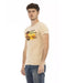 Printed Short Sleeve T-Shirt with Round Neck L Men