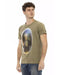 Short Sleeve T-shirt with Front Print M Men