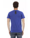 Short Sleeve V-Neck T-shirt with Front Print