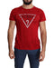 Authentic Guess Red Cotton Stretch T-shirt L Men