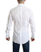Dolce &amp; Gabbana White Cotton Poplin Shirt with Contrasting Buttons 38 IT Men
