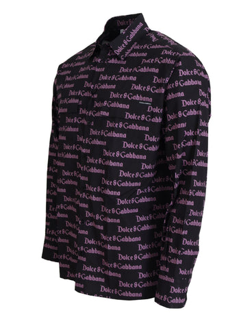 Dolce & Gabbana 100% Cotton Dress Casual Shirt with Front Button Closure 41 IT Men