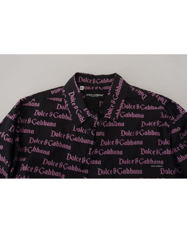 Dolce & Gabbana 100% Cotton Dress Casual Shirt with Front Button Closure 41 IT Men