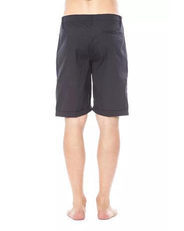 Cotton Blend Casual Shorts with Drawstring Waist W32 US Men