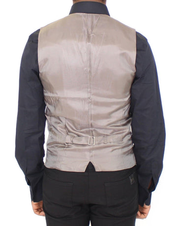 100% Authentic Dolce & Gabbana Dress Vest with Logo Details 48 IT Men