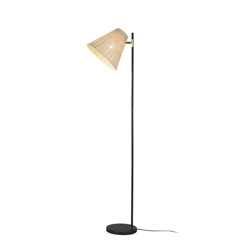 Yvette Rattan Floor Lamp