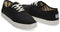 TOMS Heritage Mens Canvas Casual Shoes Sneakers Lace Up Low Cut - Black