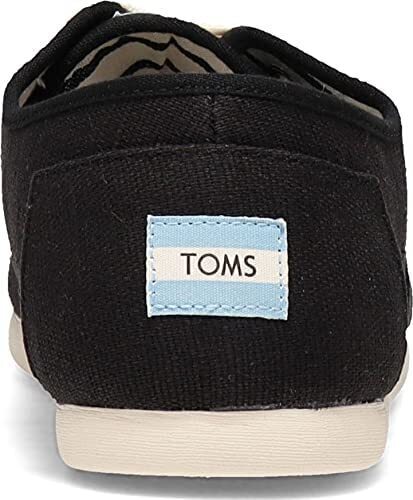 TOMS Heritage Mens Canvas Casual Shoes Sneakers Lace Up Low Cut - Black
