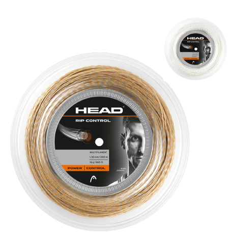 Head Rip Control 16g Tennis String Reel 200m 1.30mm Power Control - White