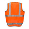 3x HUSKI Hi Vis Patrol Vest 3M Tape Safety Workwear High Visibility Bulk - Orange - XXL