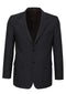 Mens Single Breasted 2 Button Suit Jacket Work Business - Pin Striped - Charcoal - 122