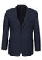 Mens Single Breasted 2 Button Suit Jacket Work Business - Pin Striped - Navy - 102