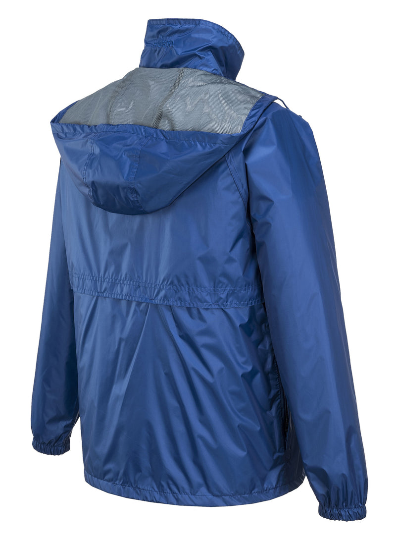 HUSKI STRATUS RAIN JACKET Waterproof Workwear Concealed Hood Windproof Packable - Cobalt - 4XL