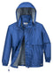 HUSKI STRATUS RAIN JACKET Waterproof Workwear Concealed Hood Windproof Packable - Cobalt - L