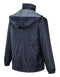 HUSKI STRATUS RAIN JACKET Waterproof Workwear Concealed Hood Windproof Packable - Navy Blue - S