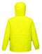 HUSKI STRATUS RAIN JACKET Waterproof Workwear Concealed Hood Windproof Packable - Yellow Fluro - M