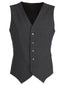 Mens Wool Blend Vest w/ Knitted Back Waistcoat Sleeveless Wool Blend - Charcoal - 127