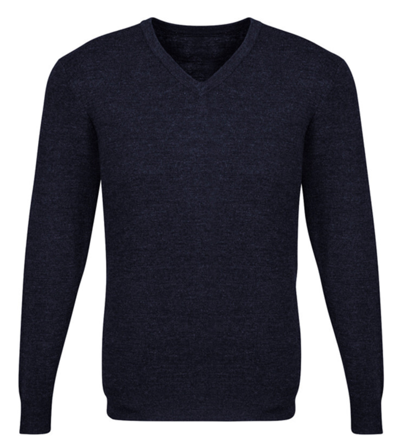 Mens Advatex Varesa Wool Pullover Jumper Cardigan - Navy - L