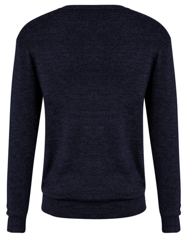 Mens Advatex Varesa Wool Pullover Jumper Cardigan - Navy - L