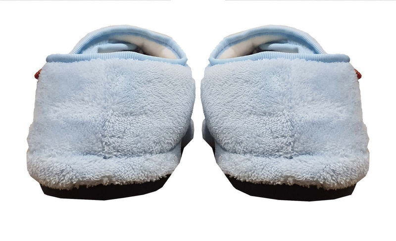 ARCHLINE Orthotic Plus Slippers Closed Scuffs Pain Relief Moccasins - Baby Blue - EU 40