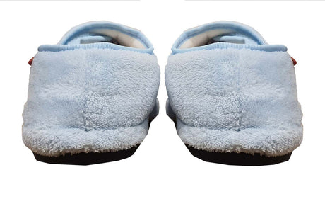 ARCHLINE Orthotic Plus Slippers Closed Scuffs Pain Relief Moccasins - Baby Blue - EU 42