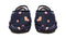 ARCHLINE Orthotic Plus Slippers Closed Scuffs Pain Relief Moccasins - Navy Hearts - EU 39