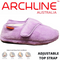 ARCHLINE Orthotic Plus Slippers Closed Scuffs Pain Relief Moccasins - Lilac