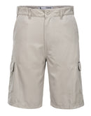 HUSKI Cargo Shorts Mens Cascade Microfibre Flexi Fit Short Army Military 515206 - Bone - 4XL (112cm Waist)