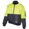 HUSKI 3M Flyer Fully Waterproof Bomber Jacket Hi Vis Work Quilted Lining - Yellow - L (102)