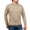 100% SHETLAND WOOL CREW Round Neck Knit JUMPER Pullover Mens Sweater Knitted