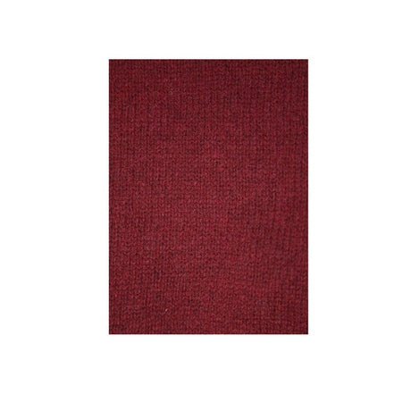 100% Shetland Wool V Neck Knit Jumper Pullover Mens Sweater Knitted - Burgundy (97) - S