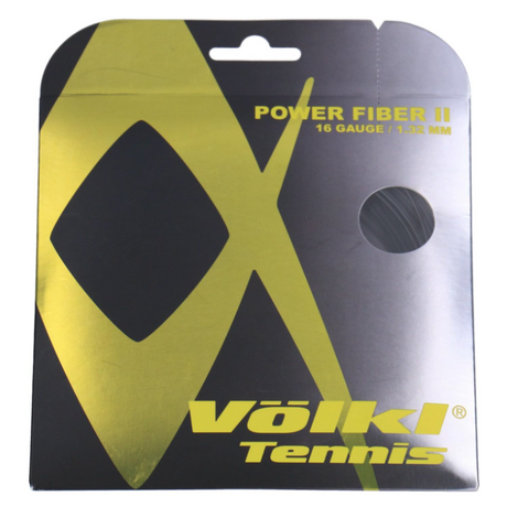 Volkl Power Fiber Black Tennis String 16/1.32 (12 M Set)