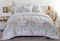 King Size White Paisley Quilt Cover Set (3PCS)