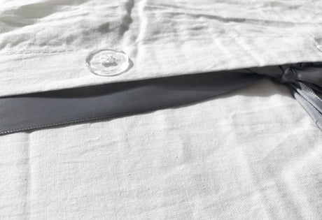 Single Size White Vintage Washed Cotton Quilt Cover Set(2PCS)