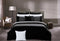 Super King Size Black Diamond Pintuck Quilt Cover Set(3PCS)