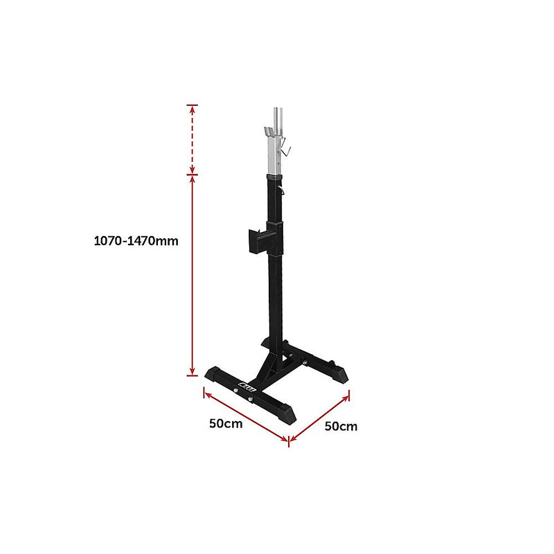 Squat Rack Stand Pair Bench Press Weight Lifting Barbell