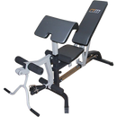 FID Flat Incline Decline Bench Press w/ Leg Extension