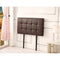 PU Leather Single Bed Deluxe Headboard Bedhead - Brown