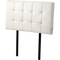 PU Leather Single Bed Deluxe Headboard Bedhead - White