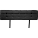 PU Leather King Bed Deluxe Headboard Bedhead - Black