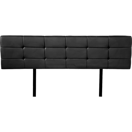 PU Leather King Bed Deluxe Headboard Bedhead - Black