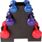 6-Piece Dumbbell Set with Rack