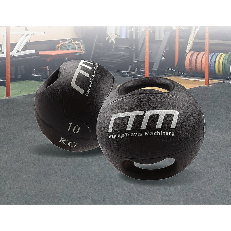 10kg Double-Handled Rubber Medicine Core Ball